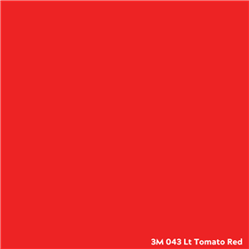 30inx10yd Lt Tomato Red 3M Translucent