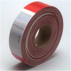 3M 2inx50yd Red/White Conspicuity Tape
