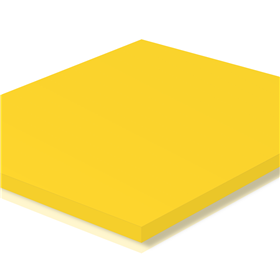 Sintra PVC 4ftx8ftx3mm Bright Yellow