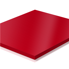 Sintra PVC 4ftx8ftx3mm Dark Red