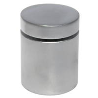 Aluminum Standoff 1inx1in Satin Silver