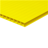 Corrugated Plastic 18inx24inx4mm Yellow