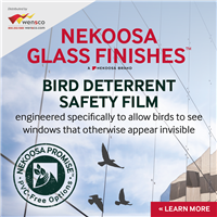 60inx95ft Glass Finish Bird Safety Film