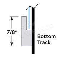 Pronto 8' Acrylic Bottom Track