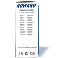 HOWARD MH150W/Med Base Lamp 12/case