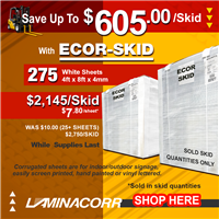 Economy Coro- Skid/275 4ftx8ftx4mm White
