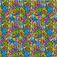 TFP Colored Marijuana 12inx15in 10pk
