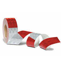 3M 1inX50yd Red/White ConspicuityTape