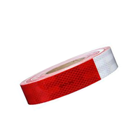 3M 1inX50yd Red/White ConspicuityTape